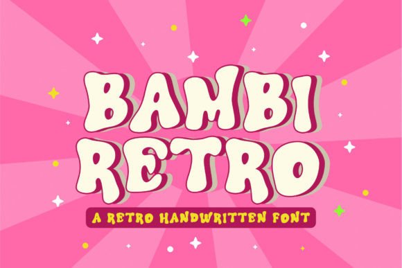 Bambi Retro Font Review for Design Projects