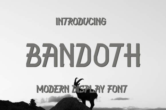 Bandoth: A Modern Display Font for Bold Campaigns