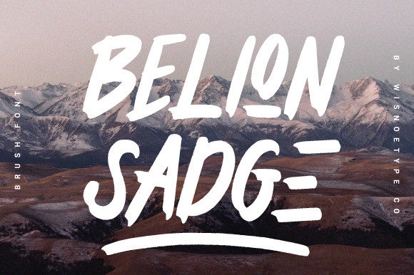 Belion Sadge Font for Business Branding