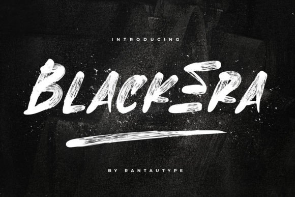 Black Era Font for Handmade Craft Projects