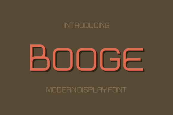 Booge: A Modern Display Font for Editorial Elegance