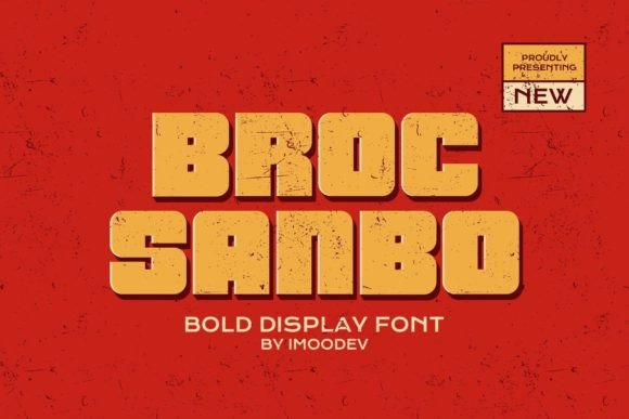 Broc Sanbo: A Bold Display Font for Handmade Creations