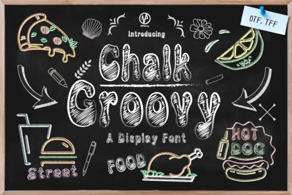 Chalk Groovy Font for Handmade Creations