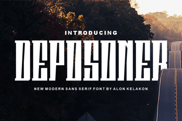 Deposoner: A Designer's Take on a Bold Display Font