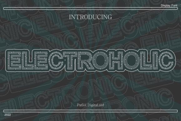 Electroholic: A Modern Display Font for Editorial Design