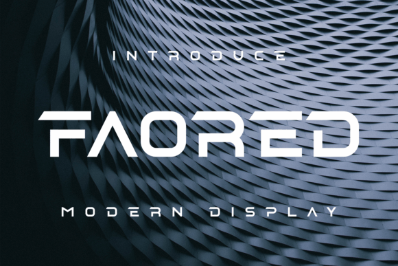 Faored: A Cool Display Font for Branding That Stands Out