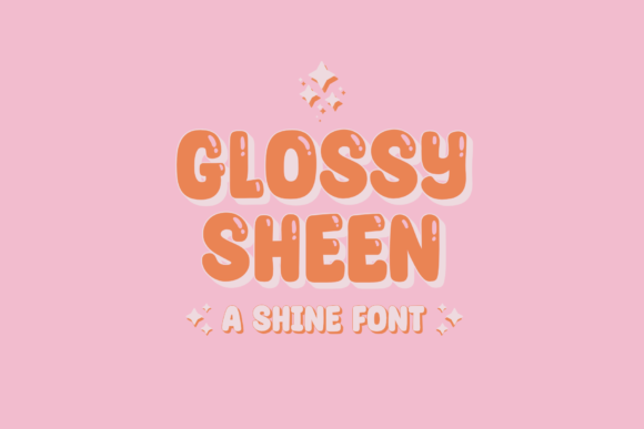 Glossy Sheen: A Shiny Display Font for Digital Design