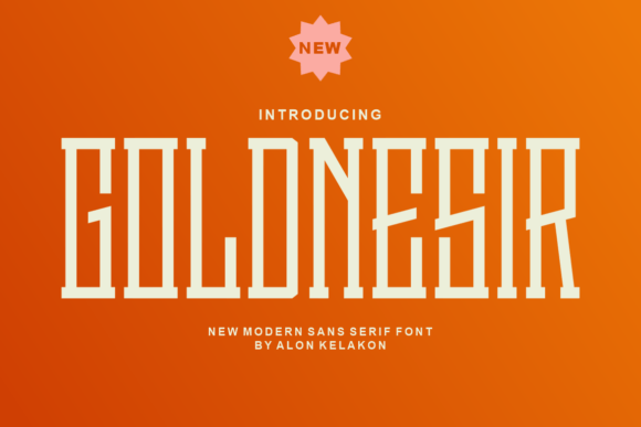 Goldnesir: A Modern Font for Professional Branding