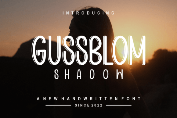 Gussblom Shadow: A Display Font with Quiet Elegance