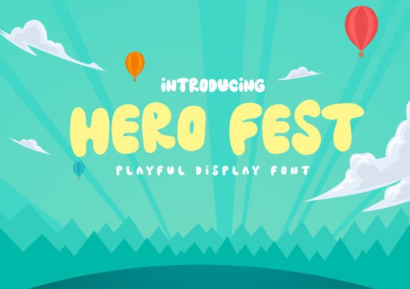 Hero Fest: A Whimsical Font for Lively Editorial Design