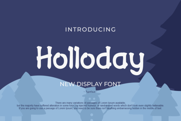 Holloday Font for Handmade Creations