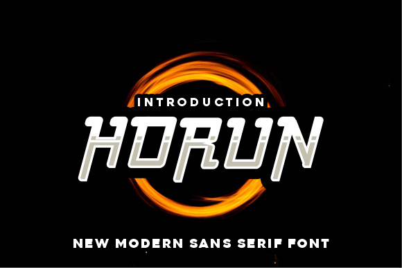 Horun: A Bold Display Font for Handmade Creations