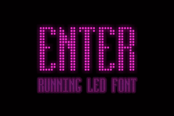 Running Led: A Modern Font for Editorial Design