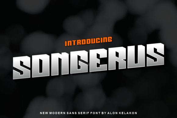 Songerus: A Modern Display Font for Editorial Design
