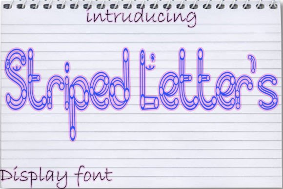 Striped Letters: A Playful Display Font for Creative Campaigns