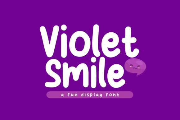 Violet Smile: A Playful Display Font for Editorial Projects