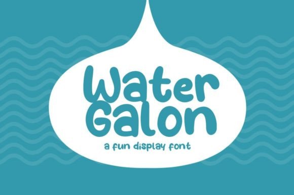 Water Galon Font for Business Branding